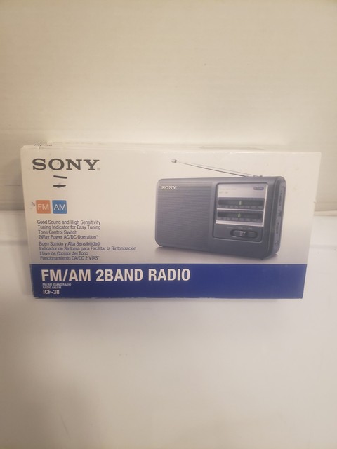 Sony ICF-38 Portable AM/FM Radio for sale online | eBay