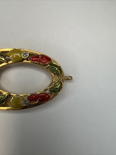 Jose Barrera for Avon Pendant Gold Tone Floral SUmmer Hawaiian Vintage Jewelry - Picture 3 of 5