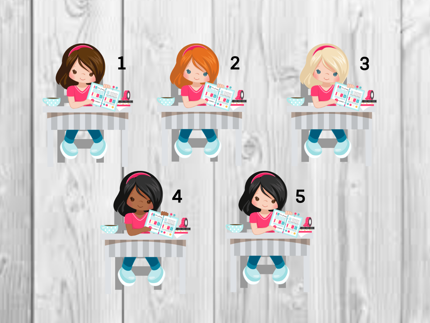 Planner Girl Planner Stickers- Perfect For Any Planner- Erin Condren, Happy-image