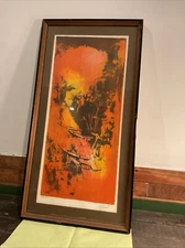 Lebadang (aka Hoi), Boats Along River, Etching with Aquatint, signed Hoi .