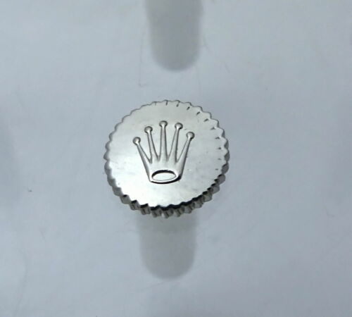 NOS 18k White Gold Rolex 1400 Cellini 4.7mm Crown Watch Part 24-26B305-9 - Picture 1 of 3