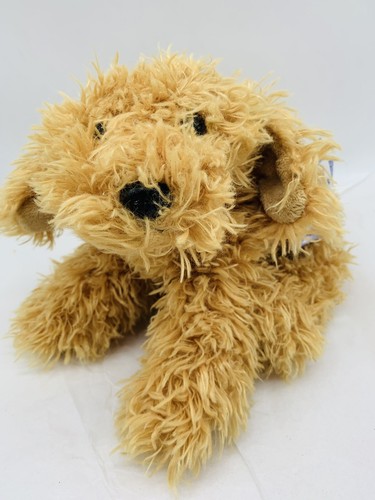 Peluche Aurora Flopsies Labradoodle 12" cucciolo cane marrone floppy bean fill giocattolo con etichetta - Foto 12 di 15