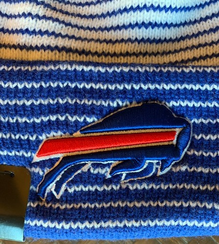 Buffalo Bills Mens NFL Cuffed Knit Hat Beanie-New Era -Blue Striped- OSFM NWT - Picture 5 of 18