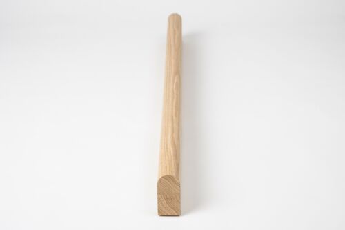 Handlauf Treppengeländer Wandhandlauf Pfoste Stange Grif Eiche 4x8cm halbrund - Bild 3 von 14
