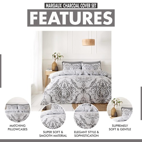 Duvet Quilt Cover Reversible Bedding Set With Pillowcase Single Double King Size - Picture 155 of 457