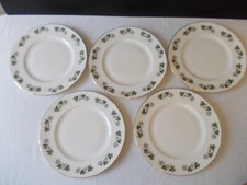 Gainsborough Maple Leaf 5 Dinner Plates Vintage English Bone China