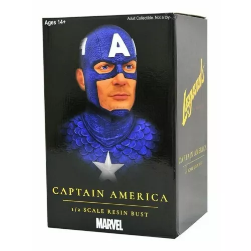 Marvel Comics Legends 3D Bust 1/2 Captain America 25 cm Diamond Select
