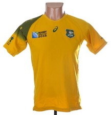 RUGBY UNION AUSTRALIA SHIRT JERSEY ASICS SIZE L BOYS