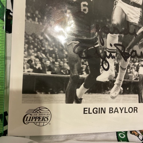 Elgin Baylor Los Angeles Lakers Auto Photo Signed COA - 第 3/6 張圖片