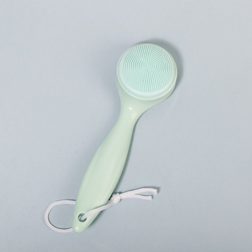Spazzola impermeabile in silicone manico lungo spazzola pulizia viso cura viso - Foto 11 di 12