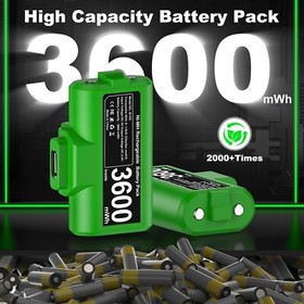 Rechargeable Battery Pack For XBox One X/S Series X/S Controller & Charger Cable