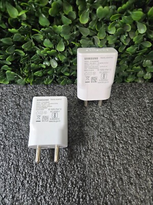Original Samsung EU Plug 2-Pin Travel Adapter - ETA0U84IWE - 3-Pack - Brand New
