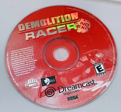 Demolition Racer: No Exit (Sega Dreamcast, 2000) Disc Only