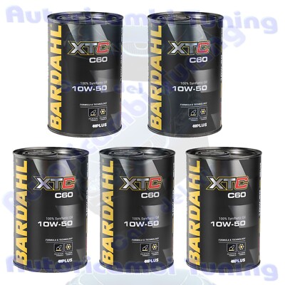 Motoröl Auto Bardahl XTC C60 10W50 Fulleren Sport Performance 5 Liter