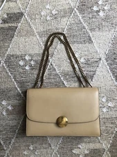 Marc Jacobs Trouble Shoulder Bag Chain Beige