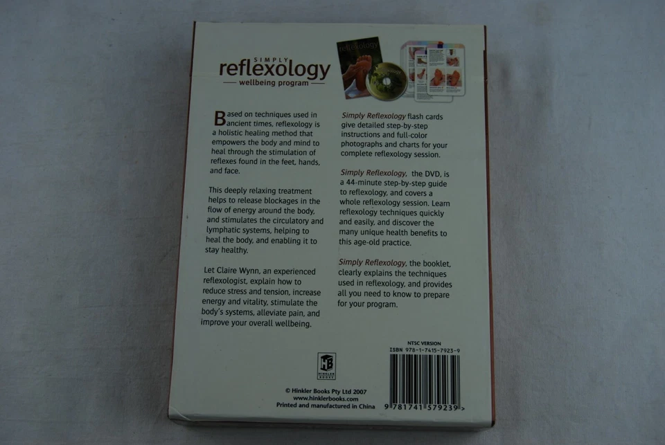Simply REFLEXOLOGY Wellbeing Program MASSAGE FLASH CARDS DVD BOOKLET - Image 2 of 4