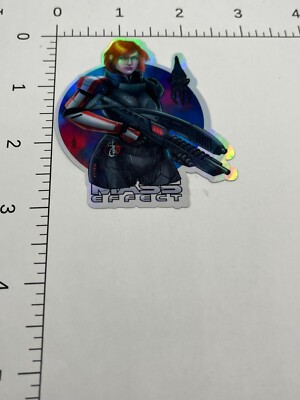 Mass Effect Video Game Holographic sticker Dark Hold