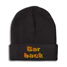 Beanies for Men Bar Back Winter Hats for Women Acrylic Skull Cap 1 Size