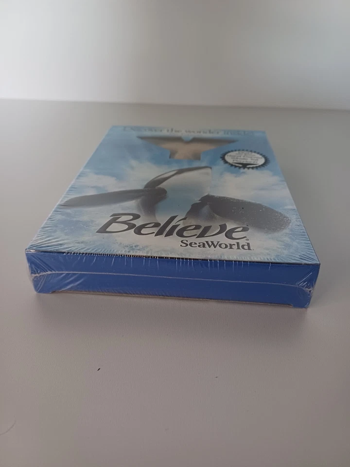 Believe Seaworld Shamu DVD "Fin Edition" Wooden Fin Very Rare Collectable  - Image 2 of 4