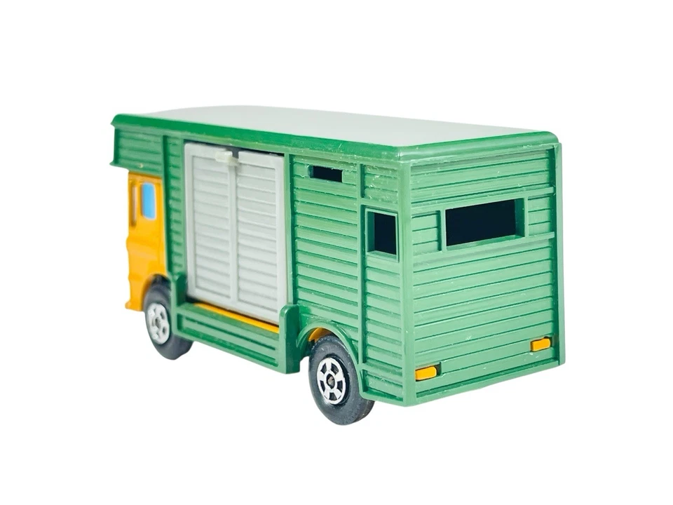 Caja de caballos Matchbox Lesney Superfast MB17 naranja/verde y caballos con caja G Foto 3 de 4