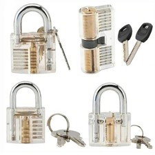 Practice Lock - Visible Cutaway Padlock for Skills Training - Mini Size