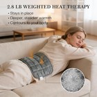 Weighted Heating Pad for Back Pain Period Cramps Moist Heat Pad 5 Levels 12x24 — photo 2