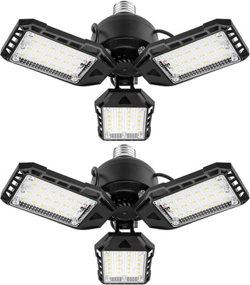 LED Garage Light 80W 8000LM 6500K 3 Panel Deformable E26 E27