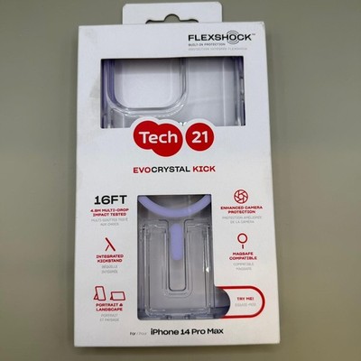 Offizielle/Original Tech21 Evo Crystal Kick Case MagSafe Hülle für Apple iPhone 14