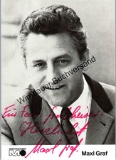 Original Autogramm Maxl Graf (1933-1996) /// Autograph signiert signed signee Gr