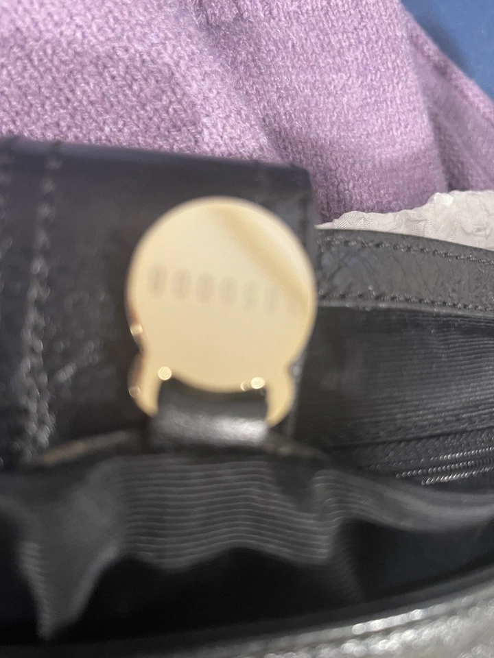 复古正品 Mulberry Daria 女士挎包单肩包黑色皮革 — 第 3/4 张图片