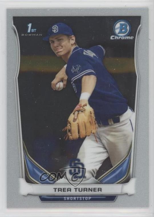 2014 Bowman Draft Chrome Trea Turner #CDP10 2r1