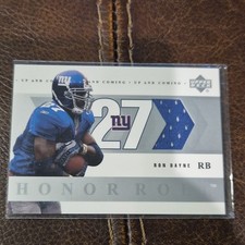 2002 Upper Deck Honor Roll Ron Dayne Up and Coming Jersey Giants #UC-RD