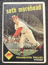 1959 TOPPS SETH MOREHEAD (PHILADELPHIA PHILLIES) #253 VG OC