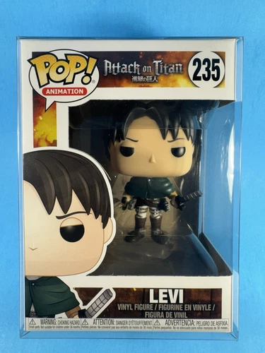 Funko Pop! Levi Attack on Titan #235 W/ Pop PROTECTOR Vinyl Figure Animation