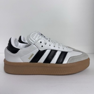 GS SAMBA XLG J  Wonder White/Core Black/Gum SIZE 3.5 Chunky Extra Padding Clean