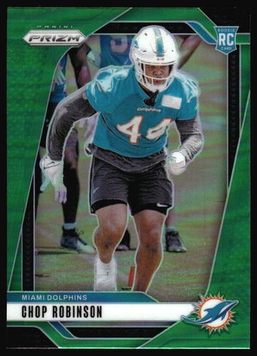 2024 Panini Prizm Chop Robinson Green Refractor Rookie #319 Miami Dolphins