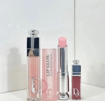 Dior Addict Essentials 3-teiliges Set Lip Glow, Lip Maximizer & Mini Lip 001 Pink