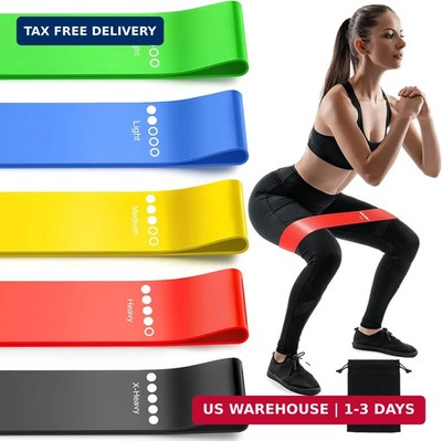 Resistance Bands for Working Out, 5-Pack Elastic Exercise Bands for Strength Tra