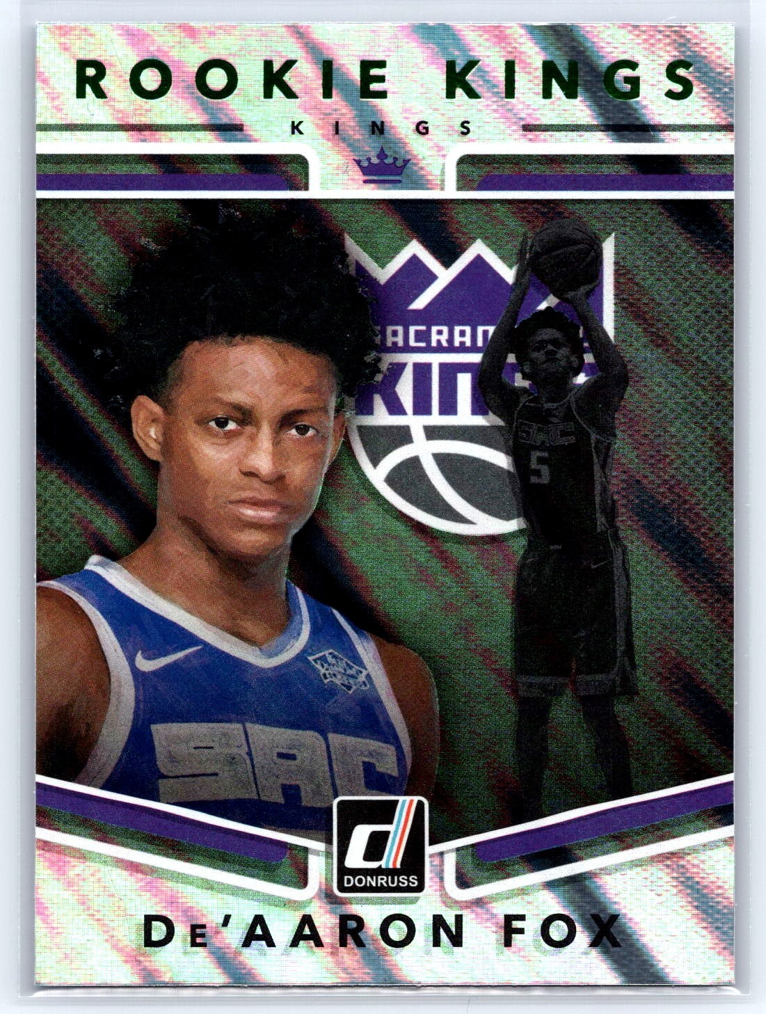2017-18 Panini Donruss - Rookie Kings De'Aaron Fox #5 (RC)