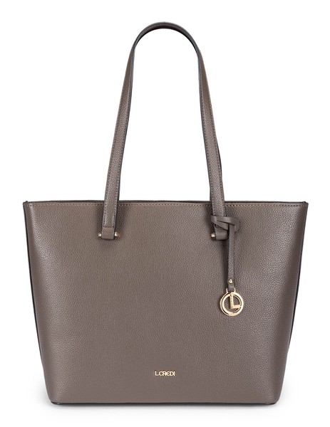 L.Credi Sarine Shopper Shopper Tasche Dark Taupe Dunkelbraun Neu-image