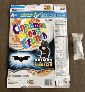 2008 Cinnamon Toast  Cereal Box With The Joker Dark Knight Batman Prize Rare!
