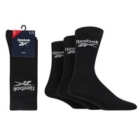 Reebok Hohe Socken Unisex Core Crew – Bequem Atmungsaktiv 3 Paar