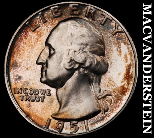 1951 Washington Quarter- Silver- Choice Gem Proof Luster No Reserve #J2709