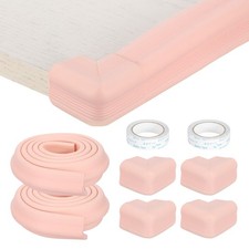 2Pcs 6.5ft x 1.4" Edge Corner Protector with 4 Corners Protector, Pink