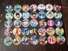 AKIRA TORIYAMA SUPER RARE DRAGON BALL ROUND MENKO 35pieces JAPANESE VINTAGE
