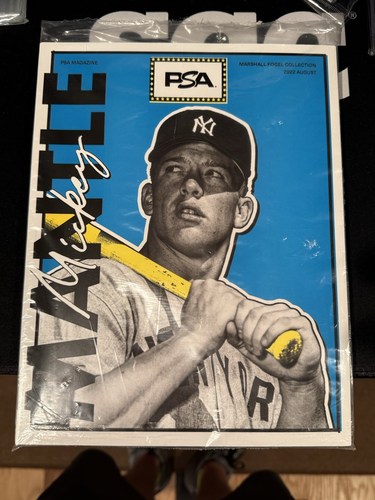 PSA Magazin Mickey Mantle August 2022 Ausgabe Marshall Fogel Collection SEALED