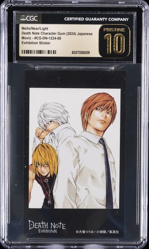 2024 DEATH NOTE CHARACTER GUM #CG-DN-1224-08 MELLO/NEAR/LIGHT CGC 10 PRISTINE