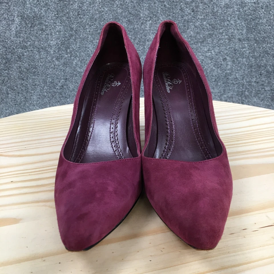 Zapatos Brooks Brothers para mujer 9 zapatos de salón púrpura sin cordones punta tacones de aguja Foto 4 de 4
