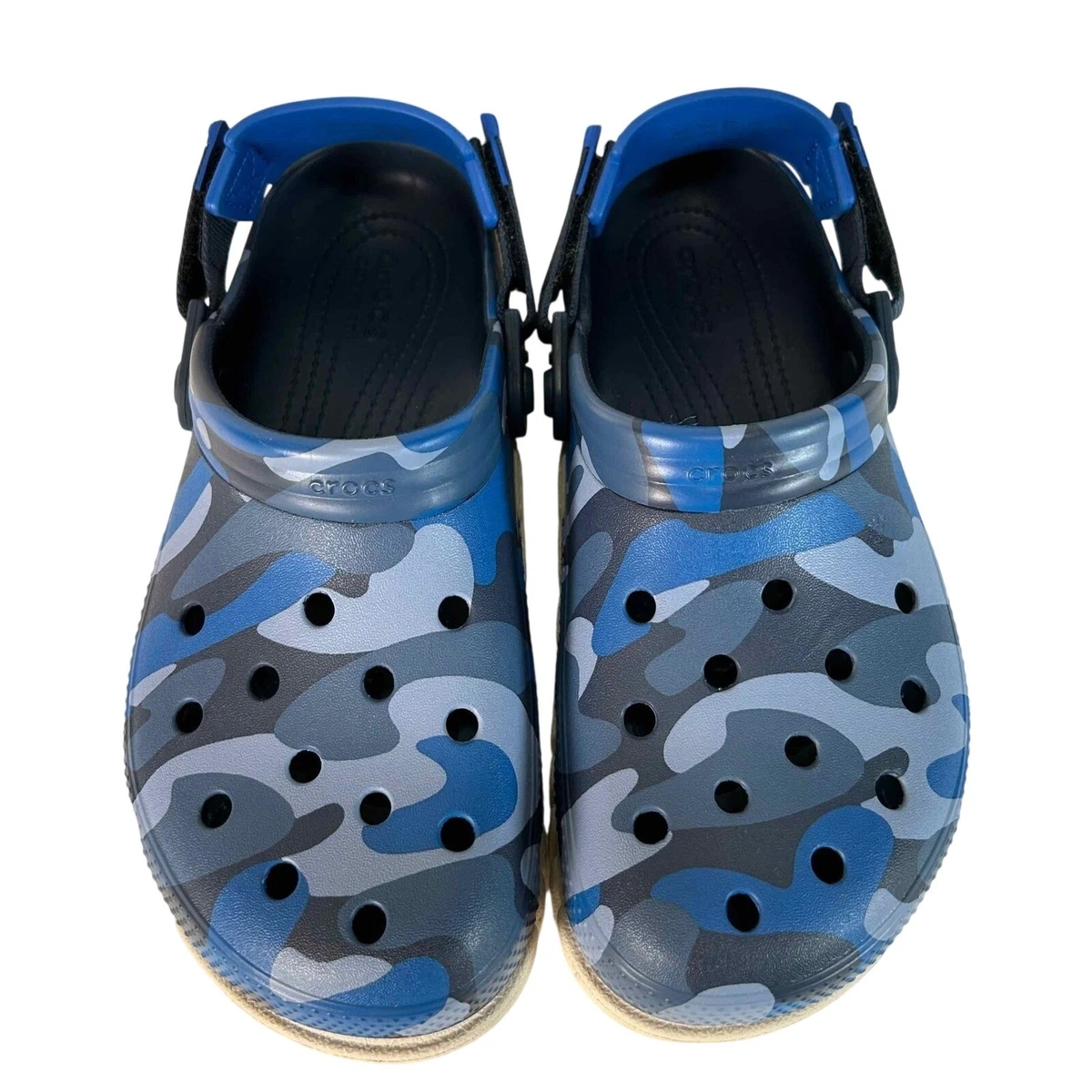 Men’s Slip on crocs size 8 camo blue BÄPË x Crocs Clogs Blue Camo SIZE: 8 US Mens 41 Euro 26 CM  main image 3