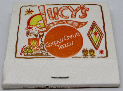 Lucy's Corpus Christi Texas 1102 S. Shoreline 78401 FULL Matchbook 